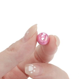 Perle rotonde in acrilico rosa cangiante per gioielli fai-da-te bracciali e collane fatti