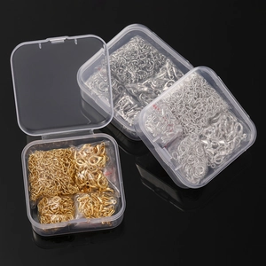 Kit per la Creazione di Gioielli Fai-da-Te Oro Argento Chiusure a Moschettone Anelli di Giunzione Perni a Occhiello Perni a Sfera Componenti per Gioielli