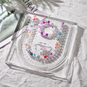 Acryl-Perlenbrett für Schmuckherstellung mit Skala für Armbänder und Halsketten