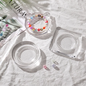Acryl-Perlen-Designbretter in Bären-, quadratischen und runden Formen für Schmuck