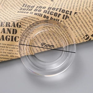 Nahaufnahme der 95mm Acryl-Perlen-Designplatte mit präzisen Skalenmarkierungen