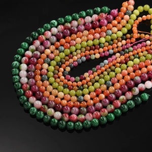 Spiraalvormige opstelling van kleurrijke drakenader agaat kralen voor DIY sieraden