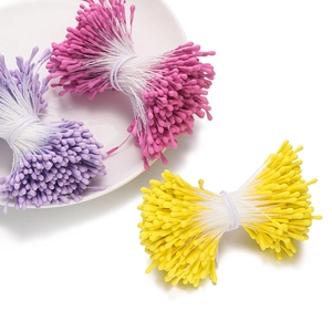 Macro di pistilli di fiori opachi colorati da 2mm per la creazione di fiori e accessori fai da te