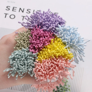 Pistilli di fiori opachi da 2mm multicolore per artigianato fai-da-te e capelli