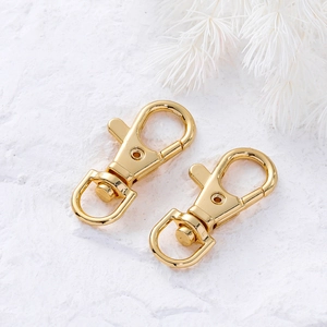 Copper Swivel Lobster Clasp Snap Hook For DIY Jewelry Making Keychain Bag Accessories Electroplated Buckle Connector Supplies