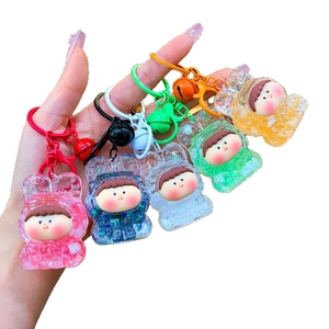 Luminous Lilith doll keychains in multiple colors with glitter filling and bells