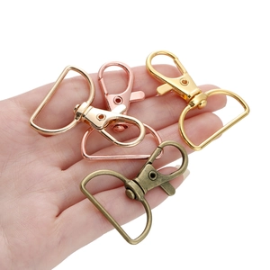25mm kreeftensluitingen in goud, roségoud en brons voor DIY-sleutelhangers