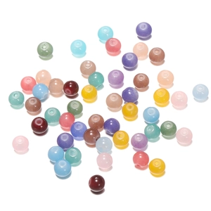 Perles en verre colorées en vrac pour la fabrication de bracelets et bijoux DIY