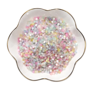 Macaron Color Glass Bugle Beads Striped Texture Small Seed Beads For DIY Jewelry Making Bracelet Necklace Crafting Material