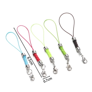 Set of colorful 8.5cm pagoda clasp lanyards with lobster claws for DIY jewelry making