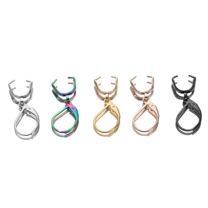 Five colors of stainless steel lever back earring hooks for DIY jewelry making sets