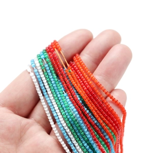 Colorful 2mm faux cat-eye glass beads for DIY jewelry making and phone chain accessories