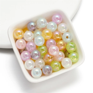 14mm iriserende acryl ronde kralen met parelglans voor het maken van DIY sieraden