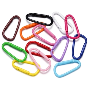 Moschettoni in alluminio colorato in varie tonalità per accessori portachiavi fai-da-te