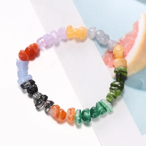 Colorful irregular 15-grid acrylic bead set for DIY jewelry making and bracelet crafting