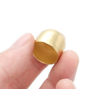 Goldene halbkreisförmige Metallkappe für Windspiele und DIY-Schmuckzubehör