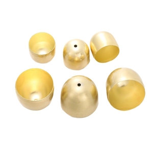 6er-Set goldene Metallglockenkappen für DIY-Windspiele und Schmuckanhänger