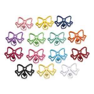 Kleurrijke legering bowknot kreeft sluiting sleutelhanger haken voor DIY sieraden maken