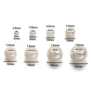 Détail de perles blanches en ABS de 6mm à 20mm pour la création de bijoux artisanaux DIY