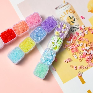Acrylic Peanut Shaped Double Hole Beads For DIY Jewelry Making Macaron Color Smooth Matte Craft Beads Accessories