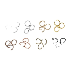 Set di 200 anellini aperti in metallo per gioielli fai-da-te in otto diverse finiture colori