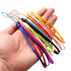 Colorful Nylon Braided Phone Lanyard Wrist Strap Anti-Lost Hand Rope For Mobile Phone Camera USB Flash Drive Key Accessory
