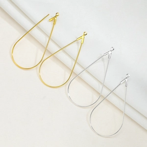 IJzeren Traan Hanger Voor DIY Oorbellen Maken Verguld Geometrisch Metaal Sieradenaccessoires Koreaans Minimalistisch