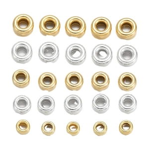925 sterling silver bubble spacer beads in gold and silver finishes for DIY jewelry