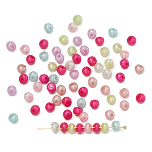 Perle in acrilico irregolari in colori macaron per gioielli fai da te e catenine