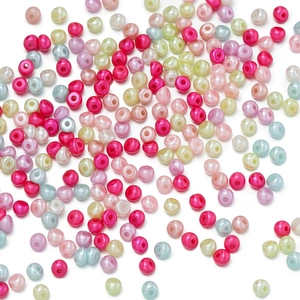 Perle in acrilico irregolari in colori pastello assortiti per creazione gioielli fai da te