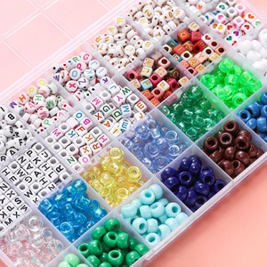 DIY Alphabet Buchstaben Perlen Kit Mit Aufbewahrungsbox Acryl Pony Herz Perlen Sortiment Für Schmuckherstellung Halskette