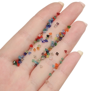 Perline triangolari in vetro sfaccettato da 2 mm multicolore per gioielli e bracciali DIY