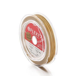 100m gouden nylon gecoate 7-draads roestvrijstalen kraaldraad voor sieraden van 0,40mm