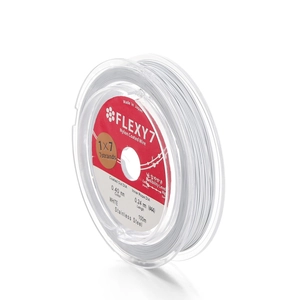 Detailopname van 100m rol 0,40mm nylon gecoat roestvrijstalen draad voor kralenwerk