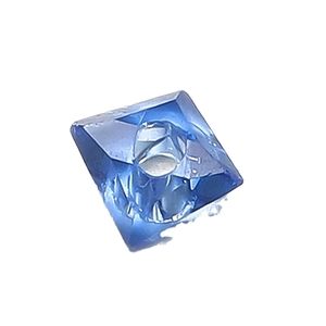 Singola perla in cristallo di vetro blu da 2mm taglio quadrato per gioielli fai da te