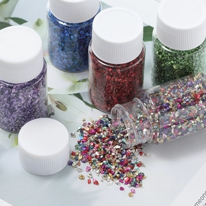 Metallischer Glanz Unregelmäßiges Glas Bruchstein Für DIY Handwerk Nagelkunst Mikro Landschaftsbau Dekoration Glasperlen In Flaschen