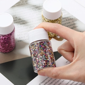 30g Metall-Glas-Bruchsteine für DIY-Harz-Handwerk und dekorative Miniaturlandschaften