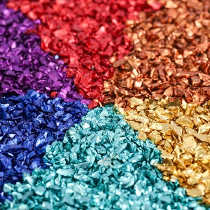 Perles de Verre Pilé Irrégulières Métalliques pour Artisanat en Résine DIY Nail Art Remplissage de Vases Pierres Décoratives