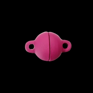 Rose red spherical magnetic clasp for DIY jewelry making of bracelets and necklaces