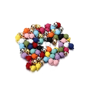 Macro shot of colorful round magnetic jewelry clasps in matte and metallic finishes