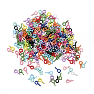 Pack de tornillos de ojo de 4x8mm de colores para joyería y proyectos de manualidades