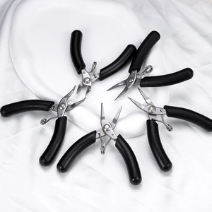 Juego de 5 mini alicates de acero inoxidable para joyería con mangos antideslizantes