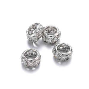 Détails des perles d'espacement en cristal argenté pour la création de bijoux