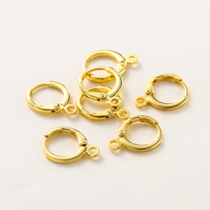 Monachelle in oro 14k con occhiello per la creazione di gioielli fai-da-te fatti a mano