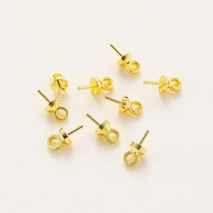 18K vergulde S925 sterling zilveren parelmoer hangers voor het maken van DIY sieraden
