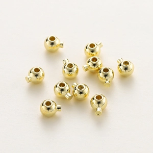 Koperen DIY Sieraden Kralen Met 14K 18K Vergulding Kleurbehoud Connector Eindsluiting Positionering Accessoire Voor Armband Ketting