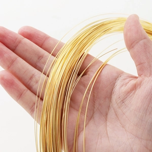 Color Preserving Gold Plated Copper Wire For DIY Jewelry Making Handcraft Necklace Bracelet Beading Shaping Metal String