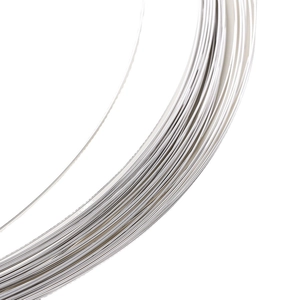 Silver plated jewelry wire roll for DIY handmade necklace and bracelet crafting