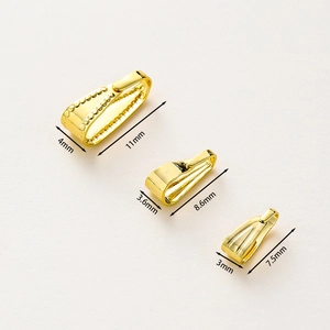 14K vergulde sieraden hanger sluitingen in drie maten voor kettingen en kristallen
