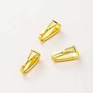 Drie 14K vergulde hanger sluitingen met kralen details voor DIY sieraden maken